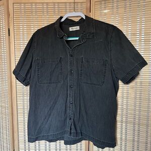 Madewell Women’s Charcoal Chambray Button Down Shirt